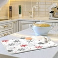 thumbnail image 6 of FREEAMG New Year Christmas Snowflakes Dish Drying Mat for Kitchen Counter,Super Quick Absorbent Composite Sponge Dish Drying Pad,Heat Resistant Non-Slip Rack Tableware Mat, 16x18 Inch, 6 of 7