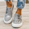 thumbnail image 1 of Chaussures à Bout Rond pour Femmes Espadrilles Léopard à Enfiler Patchwork Chaussures Plates en Toile Chaussures Décontractées Paresseuses, 1 of 2