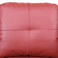 thumbnail image 4 of Red Faux Leather 3-Piece Couch Living Room Sofa Set, 4 of 9
