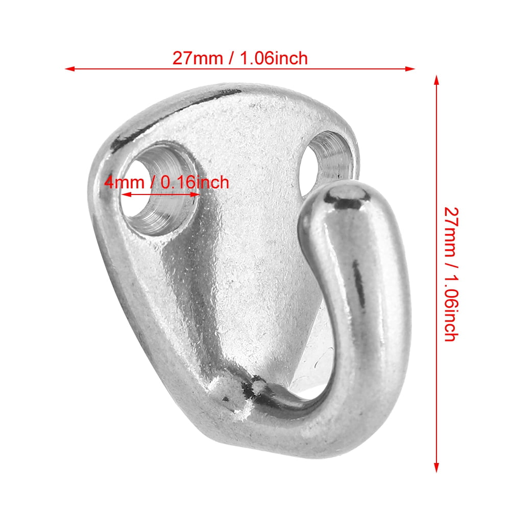Boat Hook 4Pcs Clothes Hook Stainless Steel Boat Wall Mounted Hook Hanger for Coats Hook Hanger Hats Towels