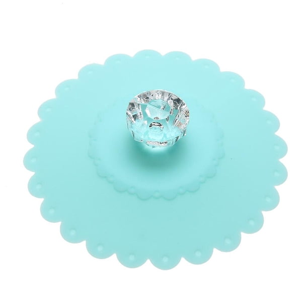 Tapa de taza Encaje Silicona Diamante Cubierta de aislamiento térmico (bebé) Azul Hugtrwg Para estrenar