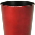 thumbnail image 4 of 5" Red Recycled Plastic Indoor Outdoor Round Pot Planter, 4 of 5