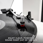 Victrola Montauk Bluetooth Record Player with 3 speed Turntable and Bookshelf Speakers