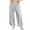 Grey, variant on Womens Slacks Baggy Wide Leg Pants Drawstring Elastic High Waisted Contrast Color Workout Sweatpants Sweatpants Women Purple XXL