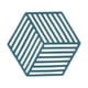 thumbnail image 4 of Posavasos para bebidas, posavasos para mesa, posavasos para bebidas, mantel individual hexagonal Línea azul, 4 of 9