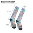 thumbnail image 2 of Fotbe Pastel Abstract Fluid Art Calcetas Divertidas Estampadas para Hombre y Mujer, Calcetas de Algodón hasta la Rodilla para Caminar, Correr, Enfermería y Embarazo, 2 of 6