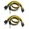 thumbnail image 1 of 2x Pci-e 8 Pin Male To Dual 8 Pin (6+2) Male Pci Express Power Cable For Modular Power Supply Cable, 1 of 5