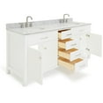 thumbnail image 7 of Ariel H073dcw2ovo Bristol 73" Free Standing Double Oval Basin Vanity Set - Grey, 7 of 7