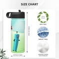 thumbnail image 5 of Numberblocks Insulated Water Bottle with Straw Lid, 18 oz Double Wall Vacuum Stainless Steel Kids Cup, Leak Proof Sports Thermos for Travel Fitness Hiking Outdoors, 5 of 8