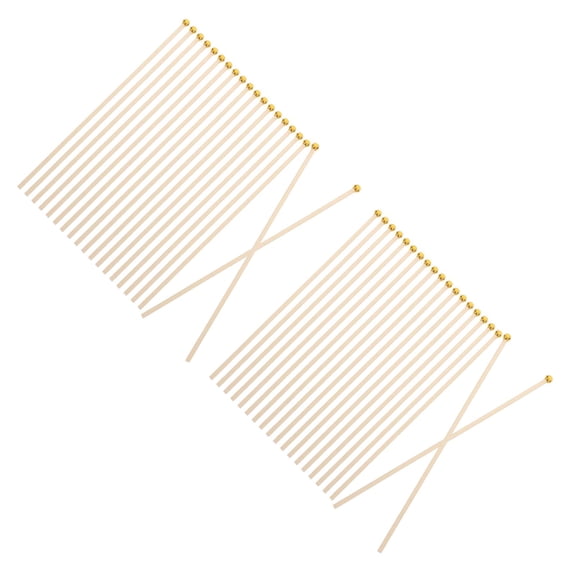 PENIKOKO Truck Flag Holder Wooden Dowel Rods 100Pcs 11.8In