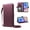 Purple, variant on TECH CIRCLE Glitter Wallet Case for Samsung Galaxy A05 (6.7 inch), with Wrist/Crossbody Strap, Built-in Stand, Credit Card Slots, Cash Slot, PU Leather Protective Flip Folio Case, Beige