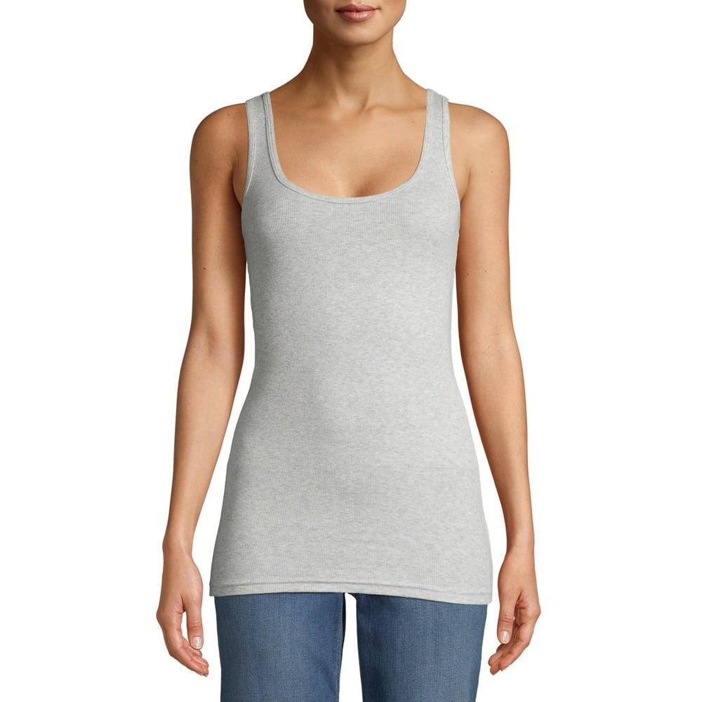 Time and Tru - Time And Tru Women's Ribbed Tank Top - Walmart.com ...