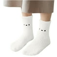 thumbnail image 3 of JGTDBPO Wear Fuzzy Socks For Women Super Soft Plush Slipper Sock Winter Warm Casual Home Sleeping Fuzzy Cozy Sock Medium Tube Stockings Coral Velvet Stockings Floor Stockings, 3 of 8