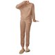 thumbnail image 5 of Petite Pants Suit for Women traje de terciopelo de 2 piezas, ropa de dormir, sudaderas con capucha, pantalones de chándal, ropa de dormir sólida, traje de casa (Coffee, One Size), 5 of 5