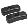 thumbnail image 3 of Inline Wire Switch Dpst Control Light Switch for Bedroom Desk Lamp Led Light Black-2Pcs, 3 of 10