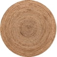 thumbnail image 4 of Unique Loom 3142750 6 x 6 ft. Dhaka Braided Jute Round Rug, Natural, 4 of 10