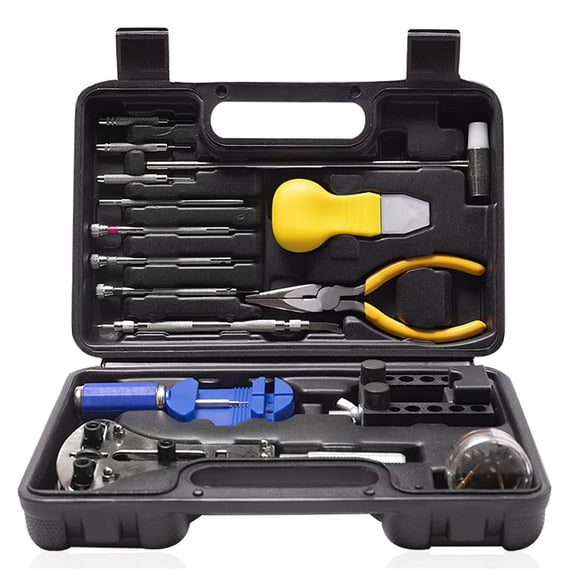 Kenally 36pcs Kit de reparación de relojes Plástico Acero Profesional Reloj multifuncional Reemplazo de la Enlace Atrás Removedor Herramientas y ferretería Kenally TO003029-00