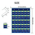 thumbnail image 6 of Numbered Pocket Chart Cell Phone Hanging Organizer Hanging Storage Bag for Classroom Mobile Phone Holders (30 Pockets), 6 of 6