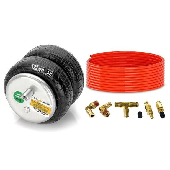Torque Air Spring Replace Firestone W21-760-6397 & Air Line Service Kit 1/8 NPT
