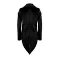 thumbnail image 3 of IROINNID Mens Savings Leisure Gothic TailCoat Steampunk Retro Tail Coat Medieval Lapel Court Dress Slim Coat,Black, 3 of 3