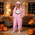 thumbnail image 5 of Couples Halloween Jumpsuit Pajamas, Matching One Piece Sleepwear Costume with Cozy Loungewear Design for Men and Women, 5 of 7