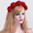 thumbnail image 3 of Elegante rosa flores banda para el cabello accesorios para fotos de aro para el cabello para bodas, fiestas, cosplay, vacaciones, 3 of 5