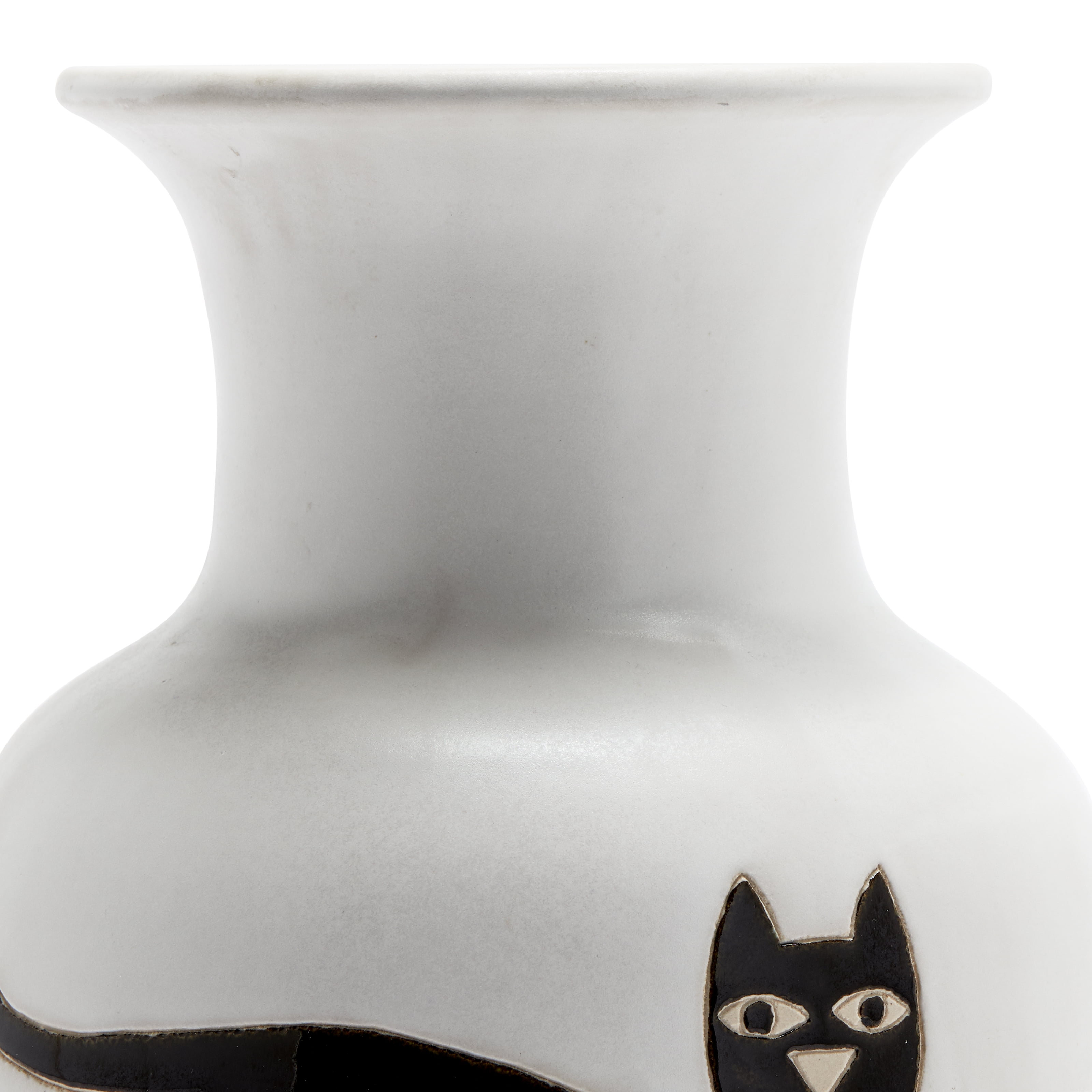 DOMINO PENDANT WITH MATCHING BOX TWO CATS IN ONE BLACK AND WHITE CATS