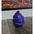 thumbnail image 5 of Candle in Snake Wrapped Purple Egg with Lid, Unscented, 24hr Burn Time, Reusable Storage Jar, 5 of 8