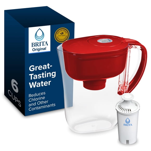 Brita Pichet de Filtre à Eau Metro avec Indicateur de Changement SmartLight, Sans BPA, Remplace 1 800 Bouteilles d'Eau en Plastique par An, Dure Deux Mois, Comprend