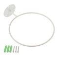 thumbnail image 1 of Unique Bargains Support Mural Anneau 7,25 Pieds' pour Pot de Fleurs, Blanc, Lot de 3, 1 of 4