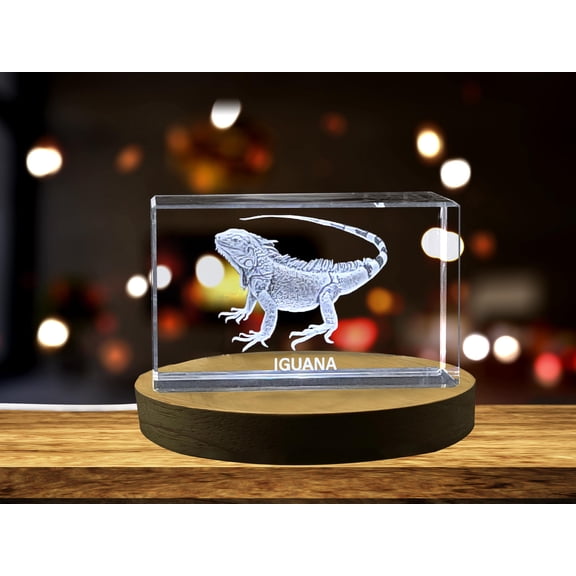 Graceful Iguana Crystal Carvings | Exquisite Gems Etched with Reptilian Friends