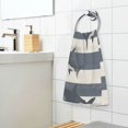 thumbnail image 3 of Yayeee 2 Pack Hand Towels for Bathroom 100% Cotton 16" x 28" Soft Absorbent Kitchen Towel, Dark Sharks, 3 of 7