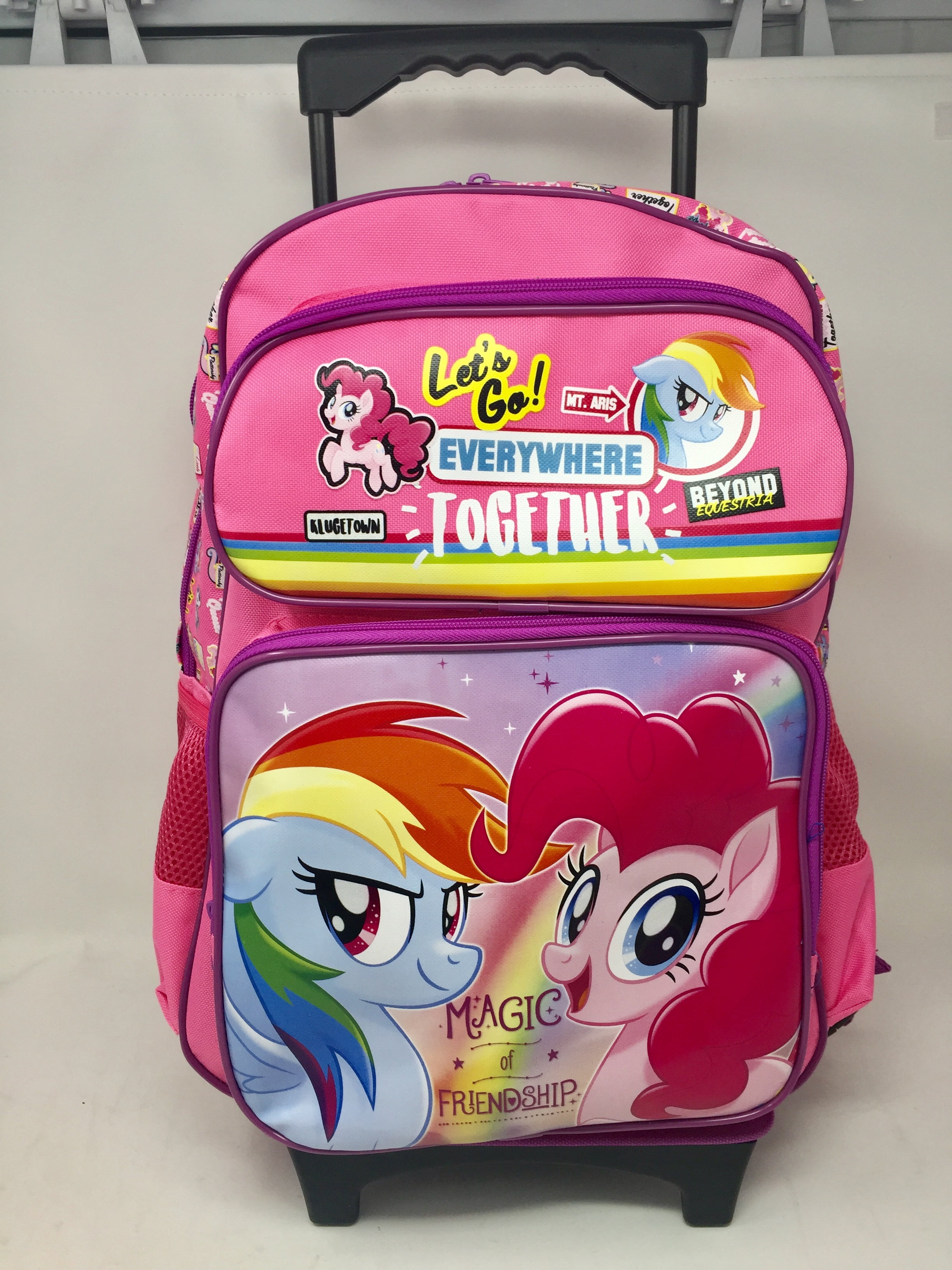My Little Pony Brandclub My Little Pony Girls 16 School Rolling BackPack Magic of Friendship In Pink