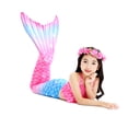 thumbnail image 5 of Girls Mermaid Tail Kids Mermaid Swimsuits Sea Costume 11-12Years, 5 of 6