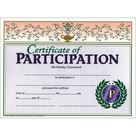 Certificate of Participation