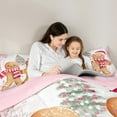 thumbnail image 5 of Castle Fairy Gingerbread Man Girl 2pcs Bedding Comforter Set,Merry Christmas Twin Comforter Sets,Festival Xmas Breathable Bedding Set,Super Cozy Room Decor, 5 of 8