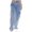 Light Blue, variant on XWSHYW Womens Joggers Womens Solid Color Fashion Casual Loose Broad Leg Full Length Pants Jeans
