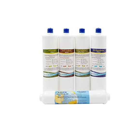 PROQ-550 Ensemble de Remplacement Annuel pour Système d'Osmose Inverse sous l'Évier (1 Lot de 5)