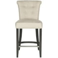 thumbnail image 3 of SAFAVIEH Addo Classic Glam Ring Counter Stool with Footrest, Biscuit Beige, 3 of 7