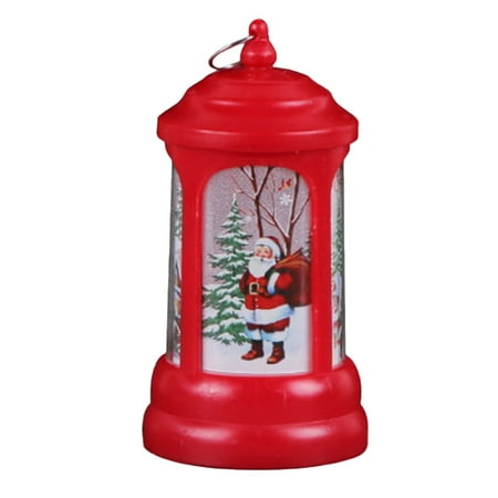 

WIQUOKETT Christmas Wind Lights Santa Night Lights Carrying Small Oil Lights Christmas Decorations Gifts Christmas Luminous Creative Decoration Portable Home Essentials Home Decor