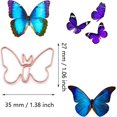 thumbnail image 2 of shiyou-Cute Paper Clips, Butterfly Paperclips, Smooth Metal Paper Clips for File Organization or Decoration（20 Pcs/Box, Pink, Gold, Rose Gold, 2 of 4