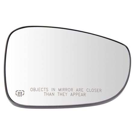 TRQ Passenger Side Mirror Glass Heated Convex Fits 2017-2022 Chrysler Pacifica 2020-2022 Voyager CH1325134