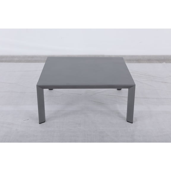 Cabo Aluminum Frame Coffee Table in Gray