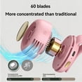 thumbnail image 2 of Portable Waist Clip Fan Rechargeable Mini Bladeless Handheld Fan with Buckle Small Cyclone Personal Cooling Fan for Outdoor Travel Camping Office Pink, 2 of 7