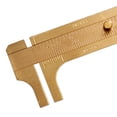 thumbnail image 4 of Práctico calibre deslizante Vintage latón doble escala portátil Vernier calibrador regla para reparación de guitarra medición componentes 8cm Hugo Calibre deslizante, 4 of 5