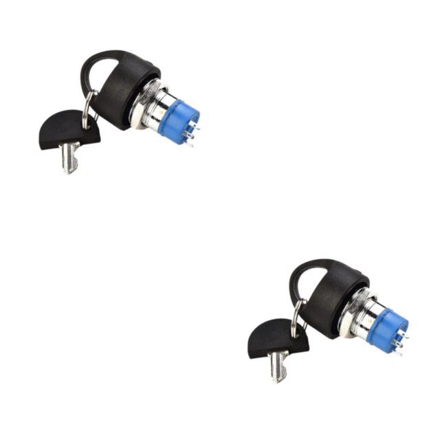 Transemion Metal Ignition Switch With 2 Keys Scooter Spare Start Part Mobility Scooters Part Fit for Pride Mobility Scooter 2Set