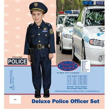 Dress Up America Police Badge and Handcuff Cop Set - Police Accessory Combo  for Boys - Police Costume Accessory Kit for Kids