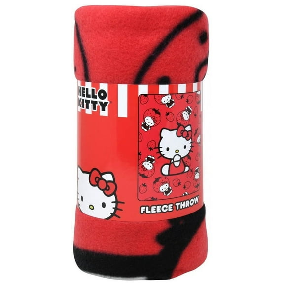 Hello Kitty Red 45x60 Fleece Throw Soft, Cozy, and Stylish