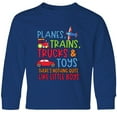 thumbnail image 3 of Inktastic Planes Trains Trucks and Toys Nothing Quite Like Little Boys Long Sleeve Youth T-Shirt, 3 of 5