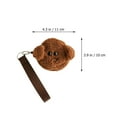 thumbnail image 2 of UPOUART Brown Plush Pet Poop Bag Carrier for Outdoor Walking with Breathable Wear Resistant Material, 2 of 8